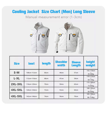 S~4XL শীতাতপ নিয়ন্ত্রিত কোট Ac মোটরসাইকেল জ্যাকেট বাইরের পরিধান কাস্টমাইজড