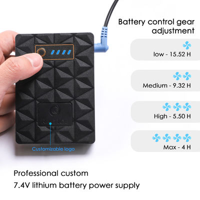 12V জ্যাকেট কুলিং ফ্যান 6700mAh এয়ার কন্ডিশনার স্যুট ফ্যান