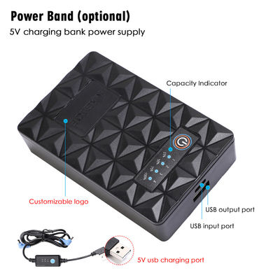 10050mAh শীতাতপ নিয়ন্ত্রিত কাপড়ের ফ্যান 5V কুলিং ভেস্ট ব্যাটারি