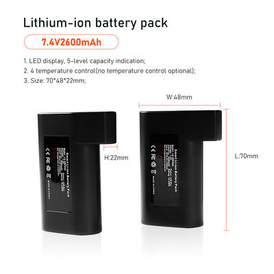 7.4V 2S1P ব্যাটারি প্যাক গরম গ্লাভস 2600mah বৈদ্যুতিক কাপড়ের আনুষঙ্গিক জন্য
